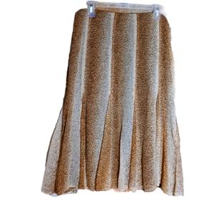 Jones New York signature silk cheetah print skirt